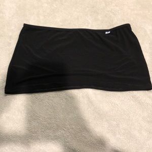 Black mini skirt